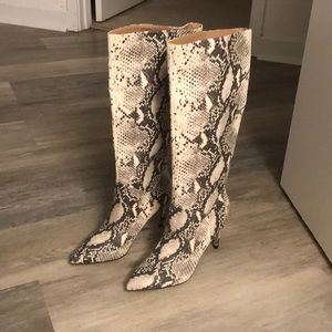Brand new in box: Steve Madden Snakeskin Boots